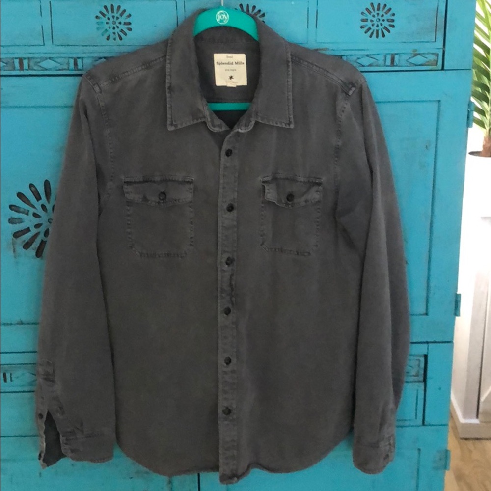 Spendid Mens long sleeve button up